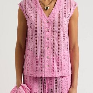 NWT Damson Madder Alys Vest, pink size 14